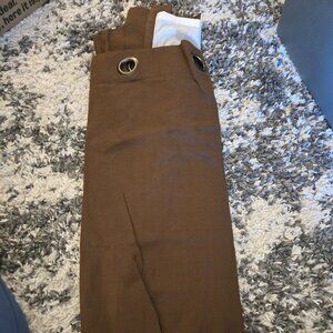 Single Chocolate Brown Blackout Curtain Panel | Full Length